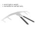 Buy Stainless Steel Eyebrow Ruler - 3 Point Positioning Measurement Tool for Perfect Eyebrows | International Shipping Available - Buy Online on SooperMarket.com