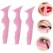 Mikinona 3pcs Silicone Beauty Ruler Eyeliner Pencil Eyeshadow Stencils Aid Makeup Guide Stencils Puzzle Bevel 15X4.15CM Pink-2 - Buy Online on SooperMarket.com