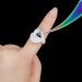 200 PCS Disposable Heart Shape Glue Ring Holders for Eyelash Extension and Nail Art - White - Buy Online on SooperMarket.com