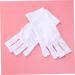 Mikinona Gel Manicure Gloves 1 Pair Anti Uv Glove Nail Half-Finger Gloves Chinese Wooden Pillow Cotton Glove Silicone Ear Display Uv Shield Glove White Manicure Manicure Glove - Buy Online on SooperMarket.com