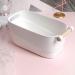 FOMIYES Basin Tub Retro Wash Basin Manicure Bowl Manicure Bowl Soaking Soak Bowl Nail Art Polish Remove Hand Wash Manicure Spa Tool White Portable Wash Basin Nail Art Soaking Bowl Hand Soak Bowl - Buy Online on SooperMarket.com