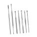 KALLORY 2 Sets 7pcs Seven Piece Ear Picking Tool Set Ear Cleaning Tools Nursing Spring Tool Ear Cleaning Tools Set Ear Care Tools Stainless Steel Ear Cleaner Ear Buckle Cosmetic Silverx2pcs 12X1X1cmx2pcs