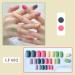 Closer 1Set Rainbow Jumping Colours False Nails Wearable Press on Nails Full Cover Nail Tips - Buy Online on SooperMarket.com