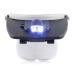 Head Mount Magnifier with LED Lights Headband Magnifier Head-Mounted Glass 1.2X 1.8X 2.5X 3.5X Lens Head Mount Magnifier Jewelers Glasses