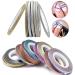 3 Rolls(One roll per size) Monochrome Scrub Nail Art Striping Tape Lines Width 1/2/3mm-Striping Tape for Nail Art-Nail Striping Tape Foil-Nail Striping Tape Thick-Nail Striping Tape with Dispenser-Self-Adhesive DIY Nail Art Tape 14 - Buy Online on SooperMarket.com