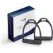 Equinate Stirrups Midway 10cm Black Matt - Anti-Slip Rubber Tread for Adults & Children - Set of 2 - International Shipping Available - Buy Online on SooperMarket.com