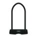 ABUS U-lock Granit 460 + USH460 bracket - bicycle lock with round shackle - ABUS security level 9 black 30 cm single