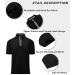 SECOOD Men's Short Sleeve Polo Shirt - Moisture Wicking Golf & Tennis T-Shirt (Black, X-Large) - Buy Online on SooperMarket.com