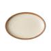 Serving Plates Fish Plate Ceramic Household Steamed Fish Plate Ceramic Tableware Large Oval Dinner Plate Restaurant Kitchen Retro Flat Plate for Appetizer Dinner and Desserts (Size : CH) Small