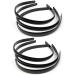6 Pieces black headband women with teeth skinny plastic headbands thin hairbands with teeth comb for women men girls