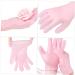 minkissy 2 Pairs Whitening Moisturizing Gloves Cotton Gloves for Dry Hands Hand Treatment Cracked Hands Grooming Glove Bedtime Gloves Gel Moisturizing Gloves Sokcs Anti-Crack Sebs Sock Miss - Buy Online on SooperMarket.com