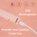 Portrayi Mini Dual-Purpose Curling Iron - 2-in-1 Ceramic Hair Curler & Straightener | Portable Cordless Travel Tool for All Hair Types (Pink - Buy Online on SooperMarket.com
