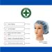 Disposable Bouffant (Hair Net) Caps Spun-bounded Poly Hair Head Cover Net 18 Inches Blue (1000) - Buy Online on SooperMarket.com