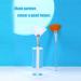 4 Pcs Soft Facial Applicator Brushes for Peel Glycolic Mask - Orange-White - Buy Online on SooperMarket.com