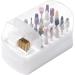 Nail Organizers and Storage | 2 in 1 Nail Drill Holder - Nail Drill Stand with Non-Slip Base Anti-Splash Design for Home Salon - Buy Online on SooperMarket.com