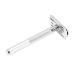 Security razor with a long handle removable cutting head washable zinclegation comfortable handle safety razor non -slip handle for trips for men and at home