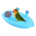 QBLEEV Bird Baths Tub with MirrorFor Cage, Parrot Birdbath Shower Accessories, Bird Cage Hanging Bath Bathing Box for Small Birds Parrots