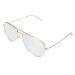Red Green Color Blind Glasses Lightweight Golden Frame Color Weakness Correction Glasses Durable for Men Women Indoor and Outdoor Use