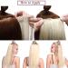 Buy Sego 60cm Clip-In Hair Extensions | Wavy Platinum Blonde | Full Head Natural Look - Buy Online on SooperMarket.com