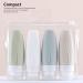 Dajidafu Travel Silicone Dispenser Bottle Shower Gel Toothpaste Makeup Squeeze Tube Refillable Leakproof Container Accessories Light Gray 90ML - Buy Online on SooperMarket.com