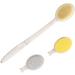 LFJ 3-in-1 Back Bath Brush Set - Long Handle Body Brush, Bath Sponge, Pumice - Gentle Exfoliation for Improved Skin Health - Men and Women - Nylon Soft Brush - Buy Online on SooperMarket.com