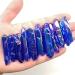 100g Blue Aura Titanium Crystal Coated Strip Quartz Rough Violet Crystal Stone Strip for Decoration - Buy Online on SooperMarket.com