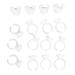 100pcs Disposable Glue Ring Eyelash Extension Glue Holder