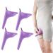 HAKDAY Urinal for Women, 4PCS Female Urinal Pee Funnel Portable Urination Device for Camping Travel Hiking Gear for Woman 4 Purple