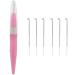 Needle Felting Pen MTQY Pink Pen Style Needle Felting Tool with 3PCS Needles Acupuncture Pen Wool Felt Poke Embroidery Punch Needle Wool Felting Needle Tool