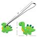 Silicone Dinosaur Chew Necklaces for Sensory Kids - Perfect for Autism, ADHD, SPD - Anxiety Relief and Fidget Reduction - Blue & Green - Buy Online on SooperMarket.com