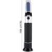Garosa Automatic Temperature Compensation Refractometer - Portable 0-100% Salinity Meter for Aquariums & Marine Salt Concentration - Buy Online on SooperMarket.com
