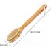 MCUILEE Wooden Bath Brush | Long Handle Body Massager Shower Brush with Bristles for Exfoliating & Back Scrubbing - International Shipping Available - Buy Online on SooperMarket.com