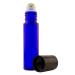 GreenHealth 10ml Glass Roll-On Bottles with Stainless Steel Roller (Pack of 6) + 5ml Peppermint Oil - Premium Quality for Essential Oils | International Shipping Available - Buy Online on SooperMarket.com