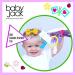 Baby Jack & Co 8x8 Garden Lovey Tag Toys for Babies | Crinkle Toys for Baby - Soft, Safe & BPA Free | Learn Shapes & Colors with Stroller Clip - Buy Online on SooperMarket.com