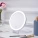 Foldable Double Sided Tabletop Mirror - Rechargeable Lighted Magnifying Mirror 10 X and 1X3 Colors Light - Adjustable Foldable Handle for Makeup/Travel and Blackhead Removal. 07x08inches