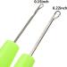 2Pcs Latch Hook Crochet Needle Set for Micro Braids, Hair Extensions & Carpets - Buy Online on SooperMarket.com