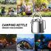 1.2L Outdoor Steel Kettle - Portable Coffee Pot Teapot for Camping Trips - Buy Online on SooperMarket.com