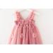 PythJooh Baby Girl Tulle Dress | Sleeveless Butterfly Wings Tutu Princess Dress | Daisy Stars Sundress 18-24 Months | Dusty Pink - Buy Online on SooperMarket.com