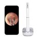 Smart Visible Ear Cleaner with 360 Degree Wide Angle 3.2mm Lens, LED Light, 10MP HD Camera, and 6 Gyroscopes for Effective Earwax Removal - White - Buy Online on SooperMarket.com