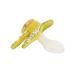 Handmade Diamond Big Shield Adult Pacifier Dummy - Yellow Seashell Design - Buy Online on SooperMarket.com