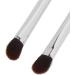 Makeup Concealer Brush Portable Double Ended Eyeshadow Brush Set 2pcs Silver Ergonomic for Home Travel - Buy Online on SooperMarket.com