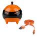 Contact lenses Cleaning car wash ball mask shape portable USB lens cleaner Automatic cleaning for on the go or outdoors (orange)