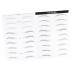 Mikinona 2 Pairs Stickers Realistic Waterproof Imitation Eyebrows Cosmetic Modify The Lazy Woman 1 count (Pack of 1) Black 003