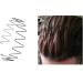 5-Piece Wave Style Metal Hair Bands for Men & Women - Flexible Slipproof Black Headbands - Buy Online on SooperMarket.com