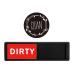 Evvmnaks 2 x Magnetic Dishwasher Clean Dirty Panel with ABS Shutter Only Changes When You Push It Scratch-Resistant Protection for Dirty Clean Dishes