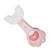 Kids U Shaped Toothbrush - Detachable Silicone Kids Toothbrush Manual 360 Degree Oral Teeth Cleaning Brush with Soft Silicone Head for Kids 2-6 Years Littryee Pink 1 count (Pack of 1)