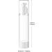 TIANZD 3Pcs Empty 100ml Transparent Airless Pump Bottles Refillable Clear Travel Vacuum Lotion Pump Containers for Cosmetic Foundation Lotion Gel - No Straw Required - Buy Online on SooperMarket.com