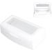 Portable ABS Makeup Tool Cleaning Box with Separate Filter Layer Convenient for Nail and Jewelry Cleaning (White) - Buy Online on SooperMarket.com