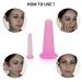 KRISMYA 4 Pcs Facial Cupping Set - Silicone Massage Cups for Face, Neck, Back & Eyes | Anti-aging Beauty Tool for Body Facial Care - Pink - Buy Online on SooperMarket.com
