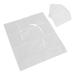 50Pcs Disposable Toilet Covers Elder for Elderly Pregnant Women Travel Soluble Water Toilet Mat Bag for Traveling Raised Toilet Seats